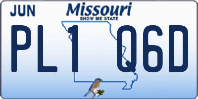 MO license plate PL1Q6D
