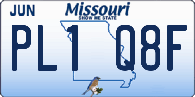 MO license plate PL1Q8F