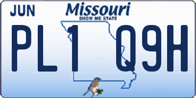 MO license plate PL1Q9H