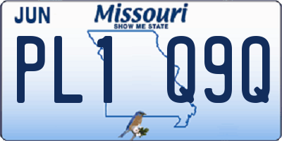 MO license plate PL1Q9Q