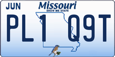 MO license plate PL1Q9T