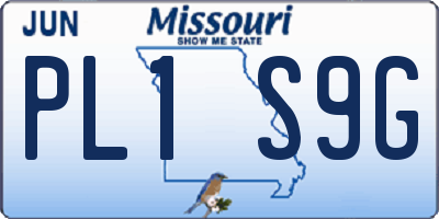 MO license plate PL1S9G