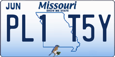 MO license plate PL1T5Y