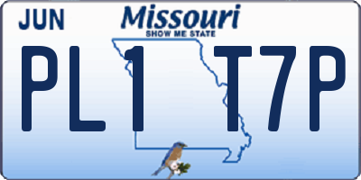 MO license plate PL1T7P