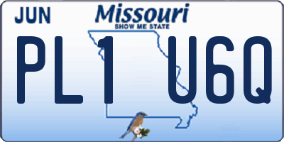 MO license plate PL1U6Q