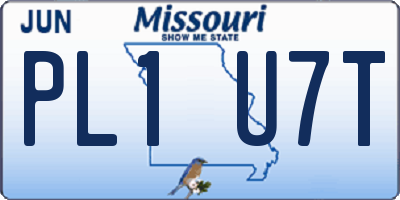 MO license plate PL1U7T