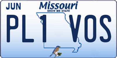 MO license plate PL1V0S
