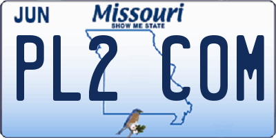 MO license plate PL2C0M