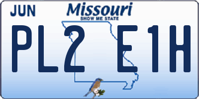 MO license plate PL2E1H