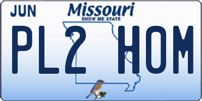 MO license plate PL2H0M