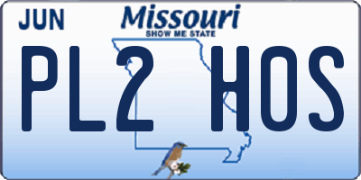 MO license plate PL2H0S