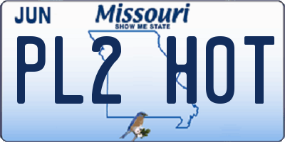 MO license plate PL2H0T