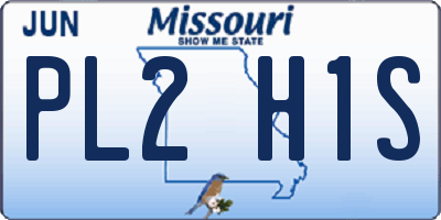 MO license plate PL2H1S