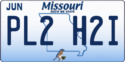 MO license plate PL2H2I