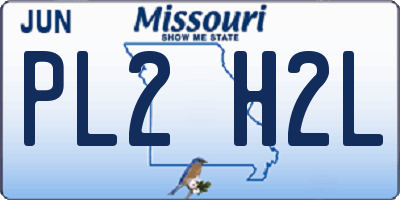 MO license plate PL2H2L
