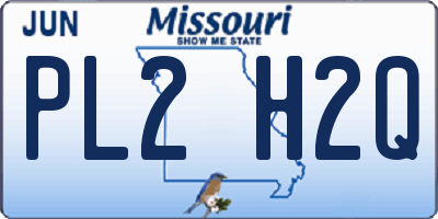 MO license plate PL2H2Q