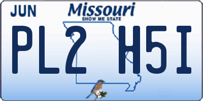 MO license plate PL2H5I