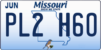 MO license plate PL2H6O