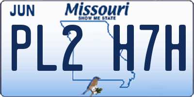 MO license plate PL2H7H