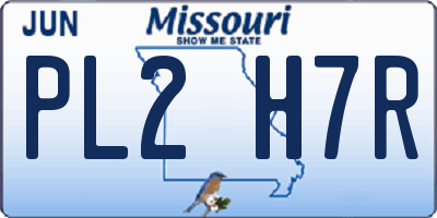 MO license plate PL2H7R