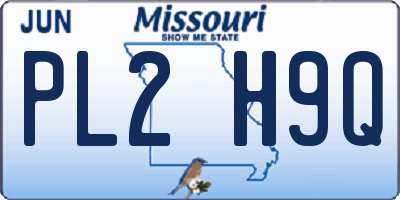 MO license plate PL2H9Q