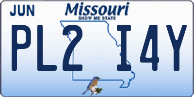 MO license plate PL2I4Y