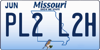 MO license plate PL2L2H