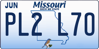 MO license plate PL2L7O