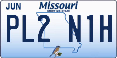 MO license plate PL2N1H