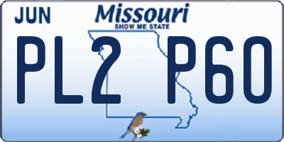 MO license plate PL2P6O