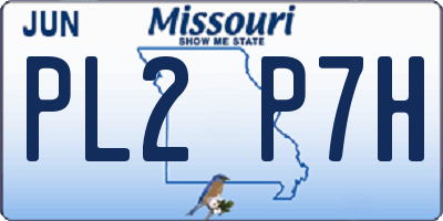 MO license plate PL2P7H