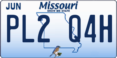 MO license plate PL2Q4H
