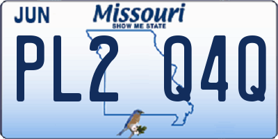 MO license plate PL2Q4Q