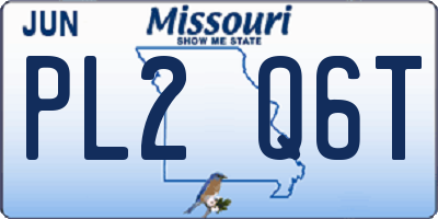 MO license plate PL2Q6T