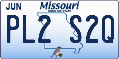 MO license plate PL2S2Q