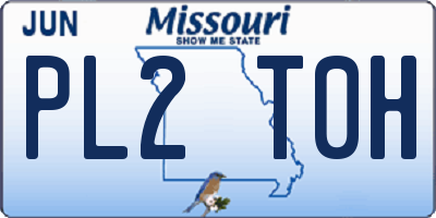 MO license plate PL2T0H