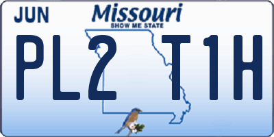 MO license plate PL2T1H