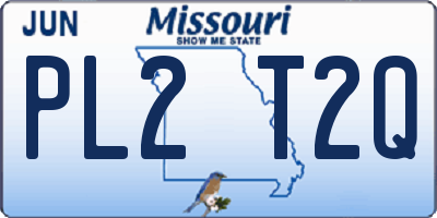 MO license plate PL2T2Q