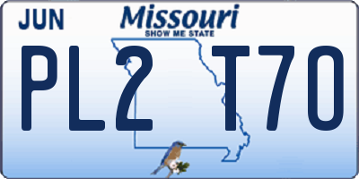 MO license plate PL2T7O