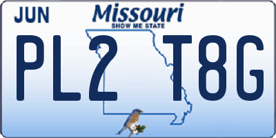 MO license plate PL2T8G