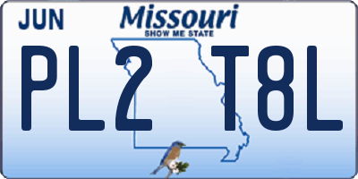 MO license plate PL2T8L
