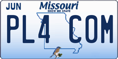 MO license plate PL4C0M