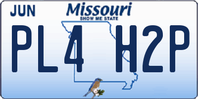 MO license plate PL4H2P