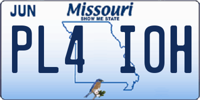 MO license plate PL4I0H