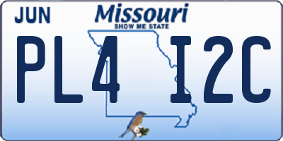 MO license plate PL4I2C