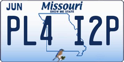 MO license plate PL4I2P