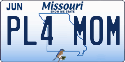 MO license plate PL4M0M