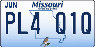 MO license plate PL4Q1Q