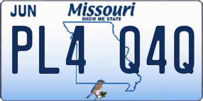 MO license plate PL4Q4Q