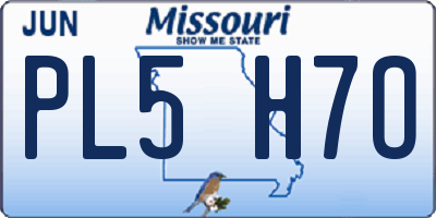 MO license plate PL5H7O